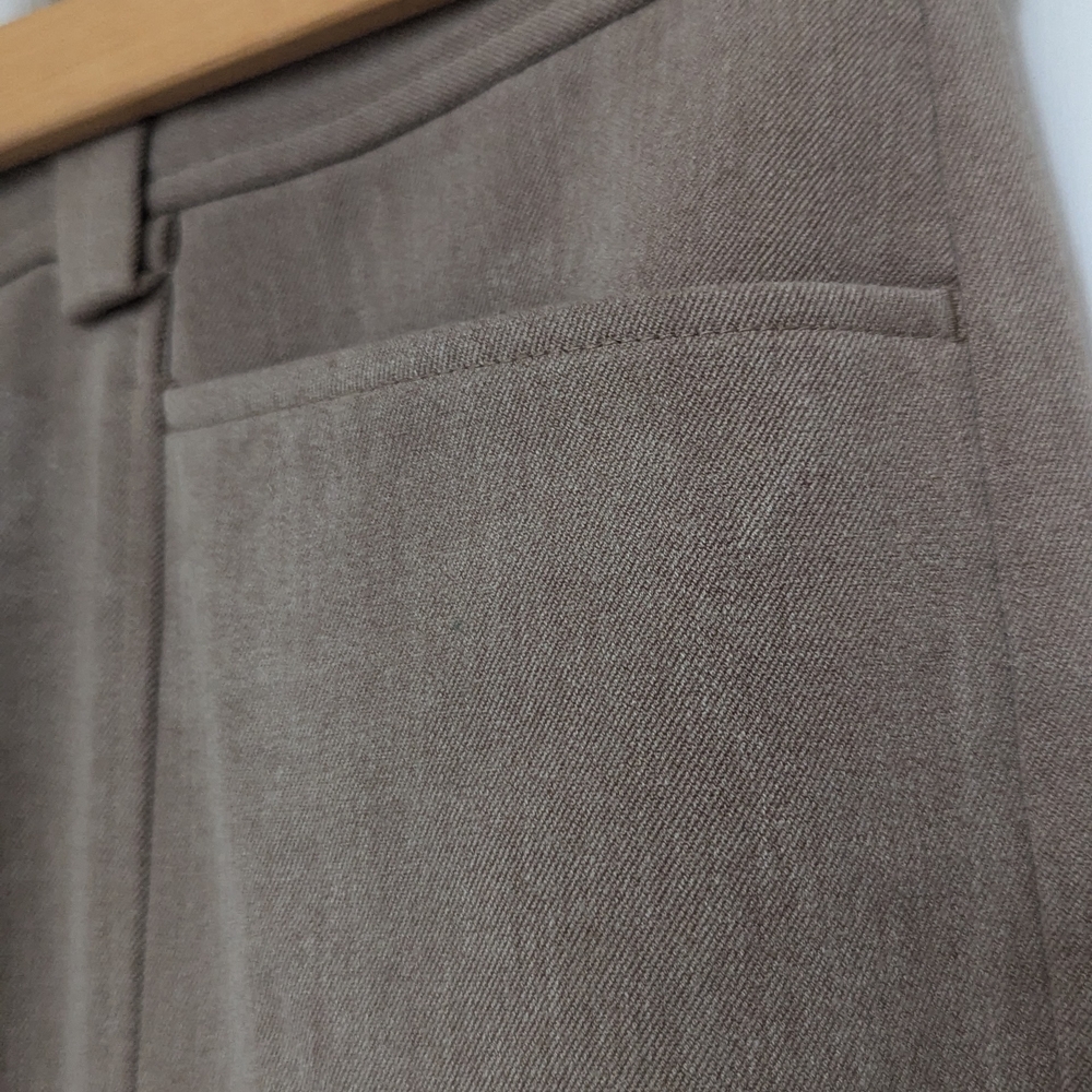Talbots Women's 12 Brown Pants tailored front seam classic professional office - Picture 2 of 13